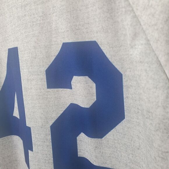 Dodgers Jackie Robinson Replica Jersey Button Up Tshirt Size XLarge - Picture 11 of 17